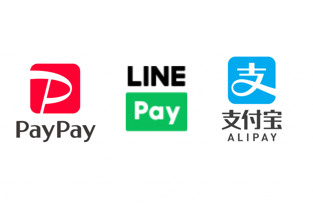 BOBソリューションはPayPay、LINEPay、ALIPAYが使えます